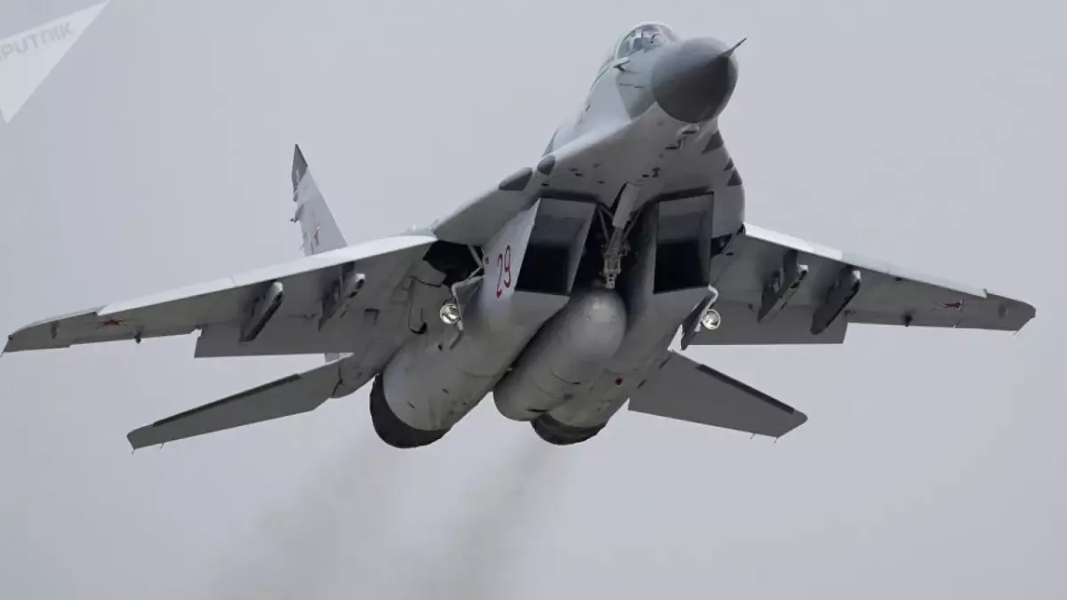 MiG-29 Uçağı Eğitim Sırasında Düştü